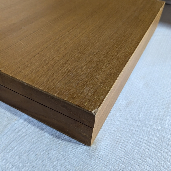 Flatware set VTG Rosewood & Bronze 36 pieces wood case MCM Jean Claude Utensils - Picture 15 of 16